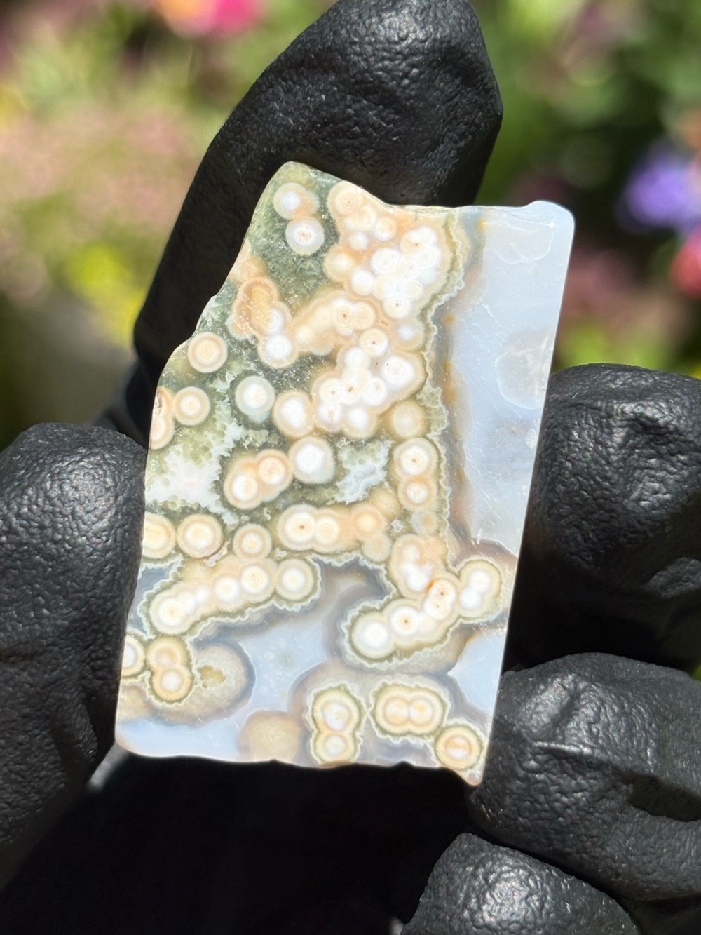Stunning Extra Small Ocean Jasper Crystal Slab - Polished Sea Jasper